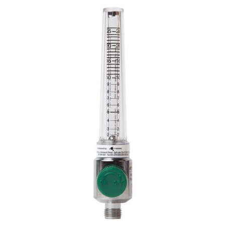 Flw Mtr w/Hand Tight Fitting, 2Lpmto26Lpm MPN:R306P06