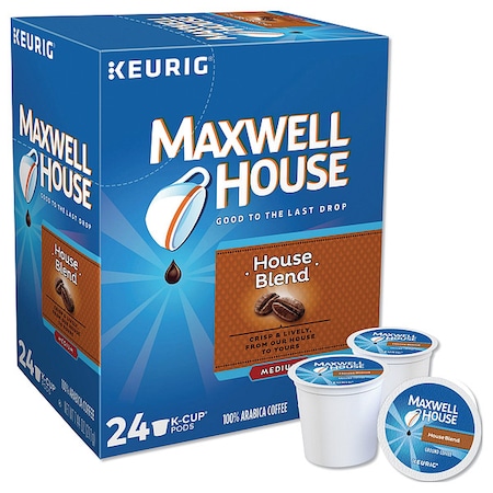 Coffee, House Blend, Pod, Caffeinated, Ground, 7.44 oz, 24 PK MPN:5303