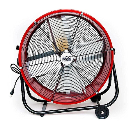 Standard-Duty Industrial Fan W/ 24 in Blade Dia, 2800/4000 cfm, 120V AC, 1/4 HP, 7.5 ft Cord MPN:BF24TFREDUPS