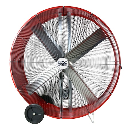 Barrel Air Circulator Fan, Mobile Mount, 48 in Blade Dia, 120V, 10, 100/18, 000, Non-Oscillating MPN:BF48BDRED