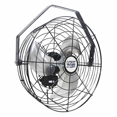 Fan, Wall, Ceiling Mount, 18 in Blade Dia, 120V, 1, 350/1, 400/1, 450 cfm, Non-Oscillating MPN:HVWM18UPS