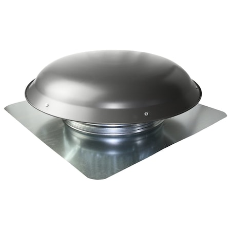 VX25 Series Large Capacity Round Static Vent in Weathered Gray MPN:VX25GREYUPS