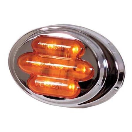 Clearance Light, LED, Amber, Surf, Oval, 3 L MPN:3JYC5