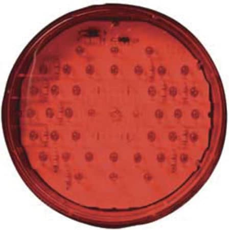 Stop/Tail/Turn Light, LED, Red, Round, 4 Dia MPN:3YXU9