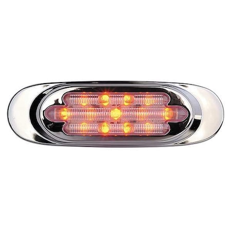 Clearance Light, LED, Amber, Oval, 6-5/8 L MPN:AX22CY - KIT