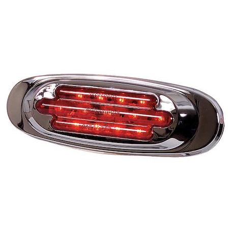 Clearance Light, LED, Rd, Surf, Oval, 6-5/8 L MPN:AX22R-KIT