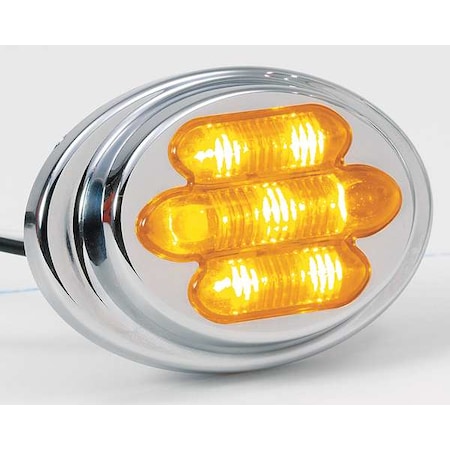Clearance Light, LED, Surface, Oval, 3 In L MPN:AX24Y-KIT