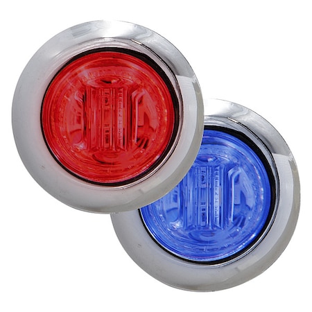 Clearance Marker Light, Blue/Red, LED, MPN:M09340RBL-DC