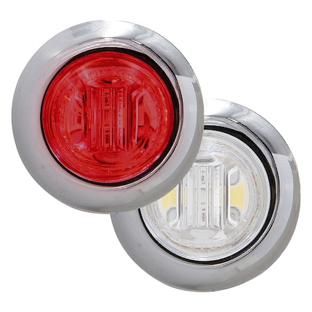 Clearance Marker Light, Red/White, LED MPN:M09340RW-DC