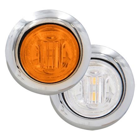 Clearance Marker Light, Amber/White, LED MPN:M09340YW-DC