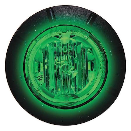 Courtesy Light, 6 LED, 1-1/4In Round, Green MPN:M09400G