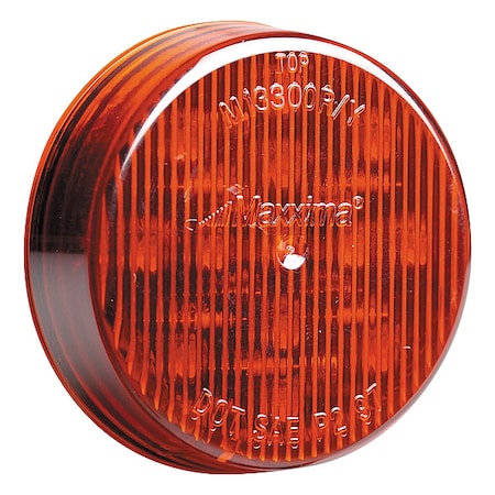 Clearance Light, LED, Red, Round, 2-1/2 Dia MPN:M11300R