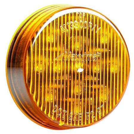 Clearance Light, LED, Amber, 2-1/2 In Dia MPN:M11300Y
