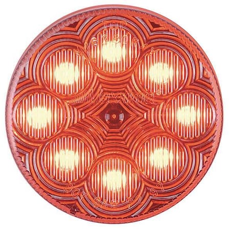 Clearance Light, LED, Red, Round, 2-1/2 Dia MPN:M16280RCL