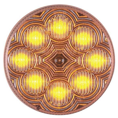 Clearance Light, LED, Amber, 2-1/2 In Dia MPN:M16280YCL