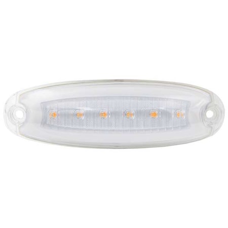 Oval Marker P2/P3/PC Amber Clear MPN:M17200YCL