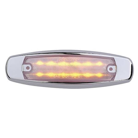 Clearance Light, LED, Amber, Oval, 6-1/4 L MPN:M20332YCL