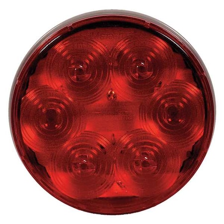 Stop/Tail/Turn Light, LED, Red, 4-1/4 Dia MPN:M42344R