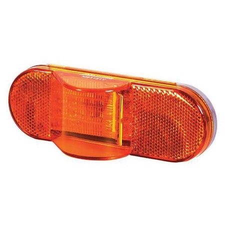 Side Turn/Side Marker, Oval, Amber, 6-1/2