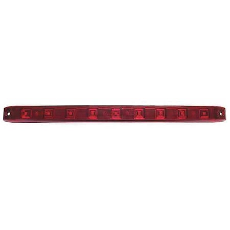 Stop Light Bar, Rectangular, Red, 15-1/2