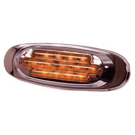 Clearance Light, LED, Amber, Oval, 6-5/8 L MPN:M72270Y