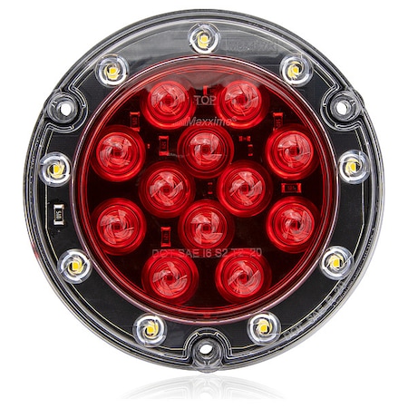 Stop/Turn/Tail Light, Red, 1/2