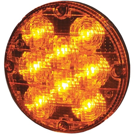 Bus Warning Light, LED, 7.2In H, Amber MPN:M90070Y