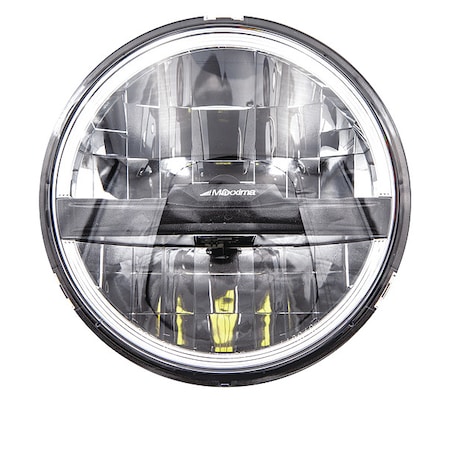 Headlight, 890 lm/390 lm, Round, 3-1/2