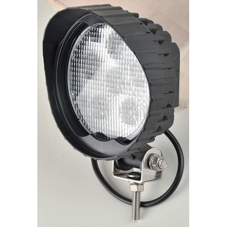 Work Light, Round, LED, 12VDC, 4-1/2 In Dia MPN:MWL-01B