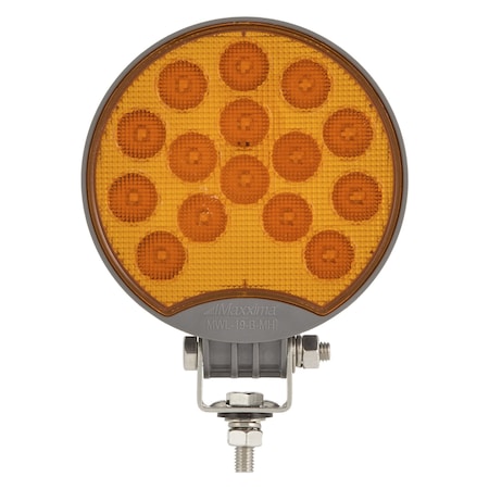 Work Light, 12/24V DC, Round Head MPN:MWL-19BY-MH