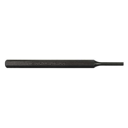 Pin Punch, 5in L, 5/32in Tip, Steel, BO MPN:21003