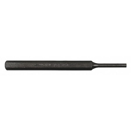 Pin Punch, 5-1/4in L, 3/16in Tip, Steel, BO MPN:21004