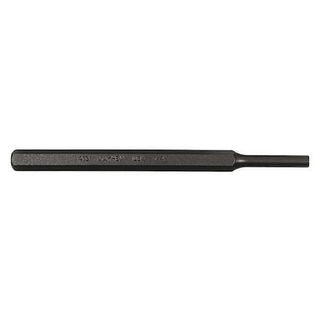 Pin Punch, 5-3/4in L, 1/4in Tip, Steel, BO MPN:21005
