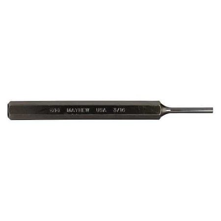 Pin Punch, 6in L, 3/16in Tip, Steel, BO MPN:21100