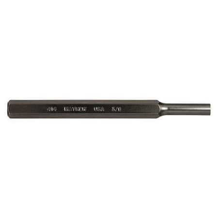 Pin Punch, 6in L, 3/8in Tip, Steel, BO MPN:21105