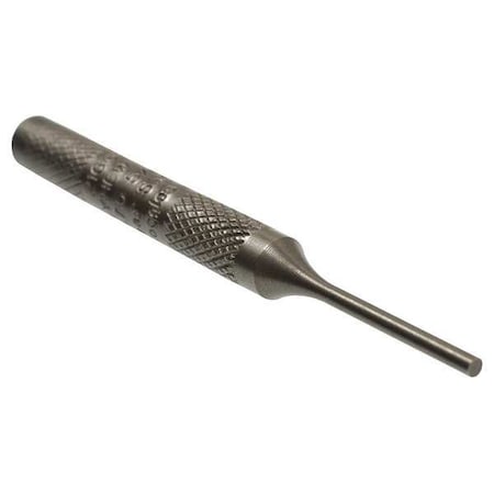 Knurled Pin Punch, 5/64 Tip, 3/16x2-3/4 in MPN:21601