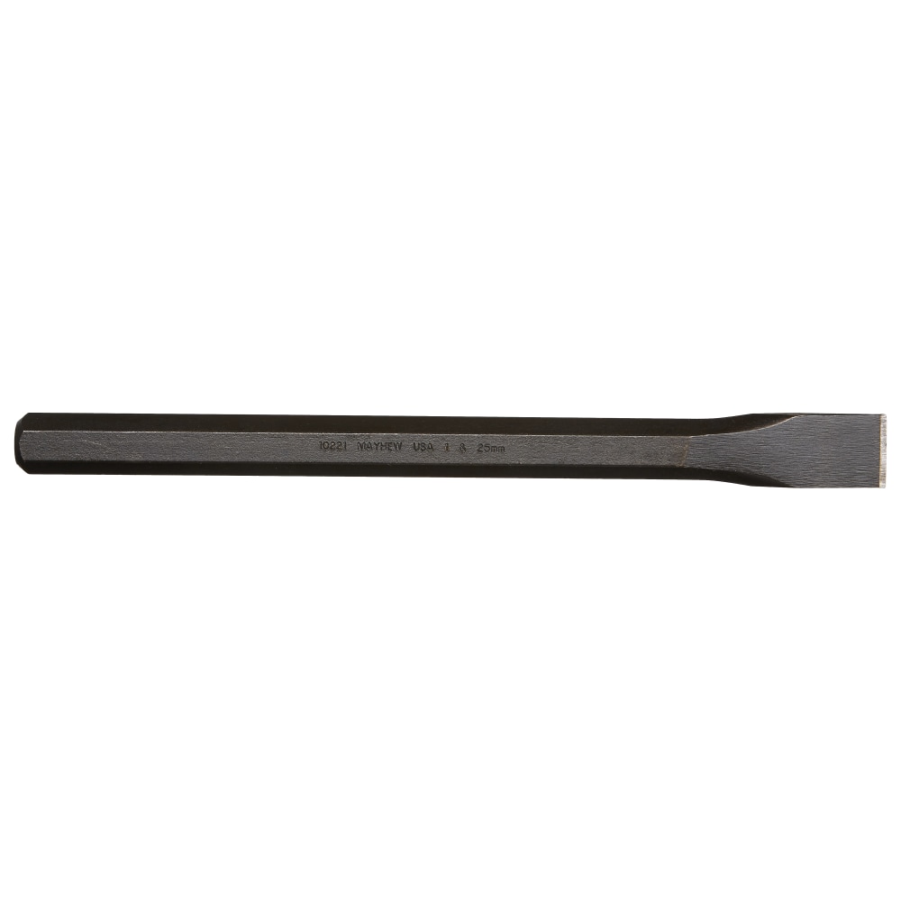 Mayhew Tools Extra Long Cold Chisels, 12 in Long, 1 in Cut, 6 per box MPN:479-10221