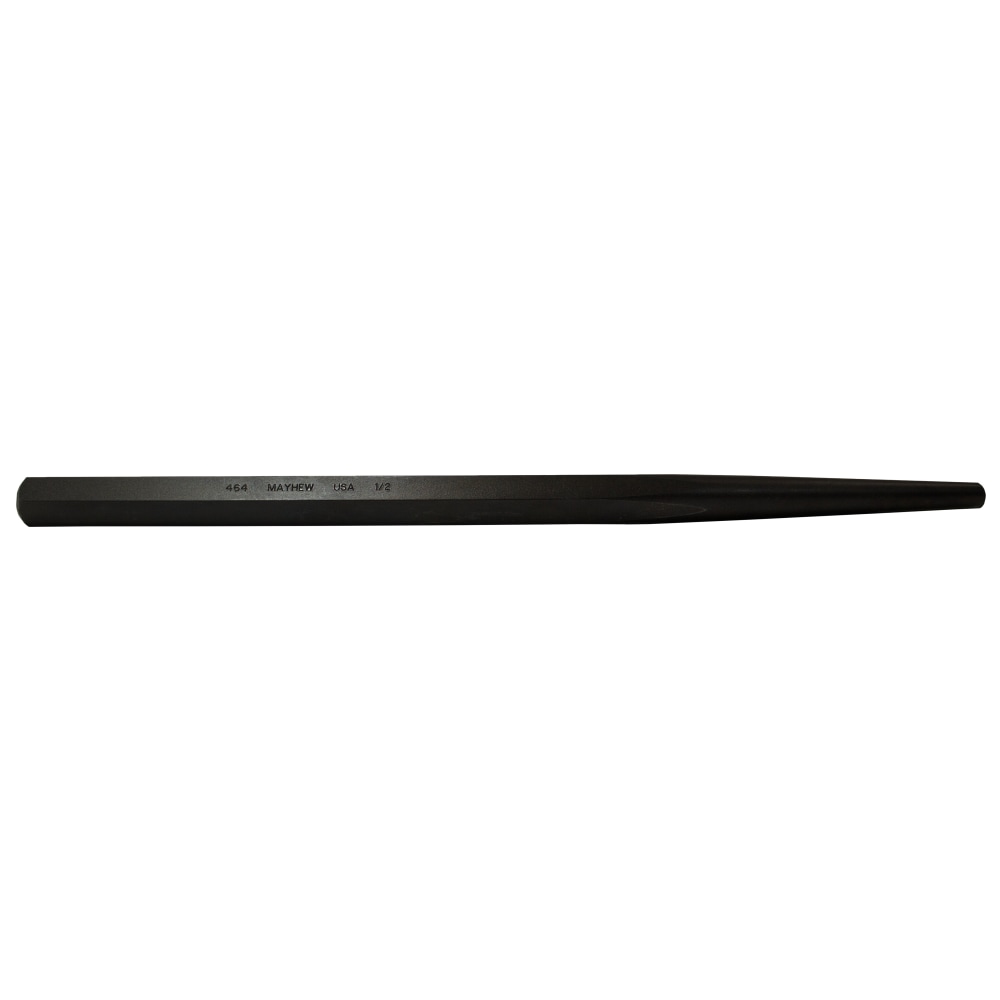 Mayhew Tools Line Up Punch Full Finish, 18 in, 1/2 in Tip, Alloy Steel MPN:479-22024