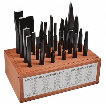 Punch and Chisel Set, 24 Pieces MPN:61080
