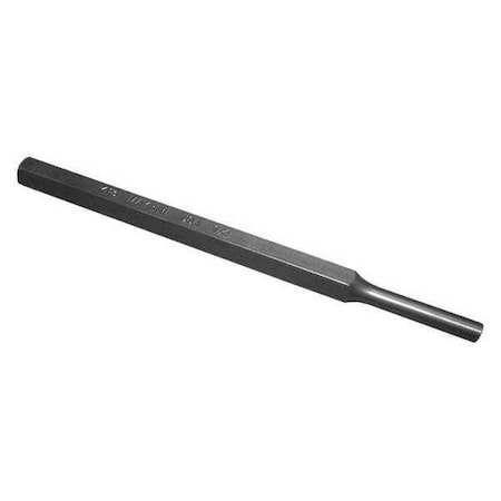 Pin Punch, 5-3/4in L, 1/4in Tip, Steel MPN:71005