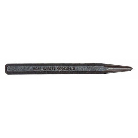 Prick Punch, 5in L, 3/8in Tip, Steel, BO MPN:73002