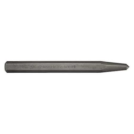 Center Punch, 6 in. L, Steel, Shot Blast MPN:74003