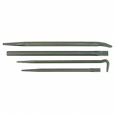 Pry Bar Set Pieces 4 Steel 24-7/8 in L MPN:76284