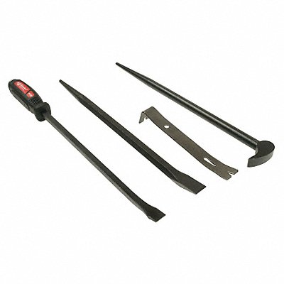Pry Bar Set Pieces 4 Steel 20-1/4 in L MPN:76295