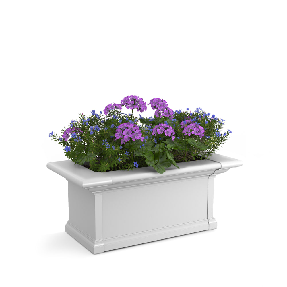 Mayne Yorkshire Window Box Planter, 2ft, White MPN:4822-W