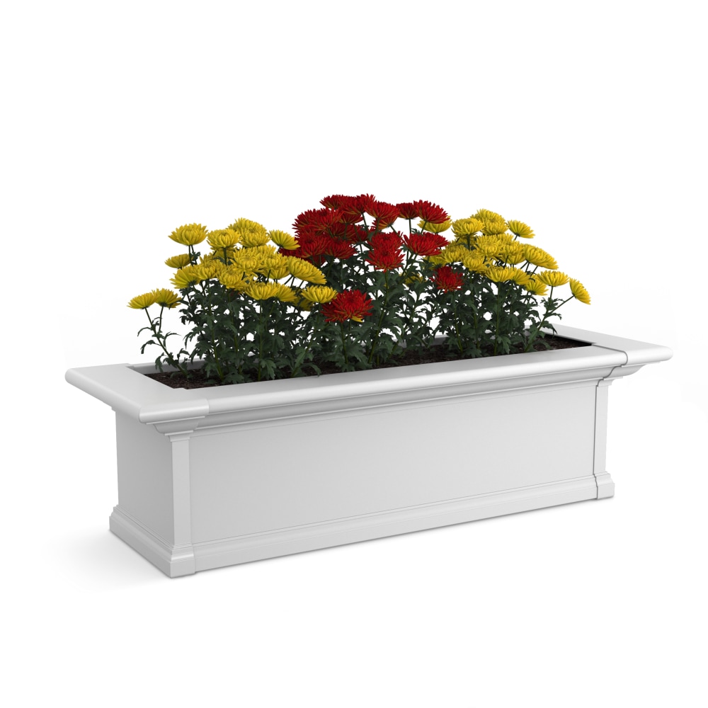 Mayne Yorkshire Window Box Planter, 3ft, White MPN:4823-W