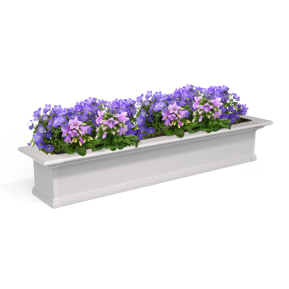 Mayne Yorkshire Window Box Planter, 5ft, White MPN:4825-W