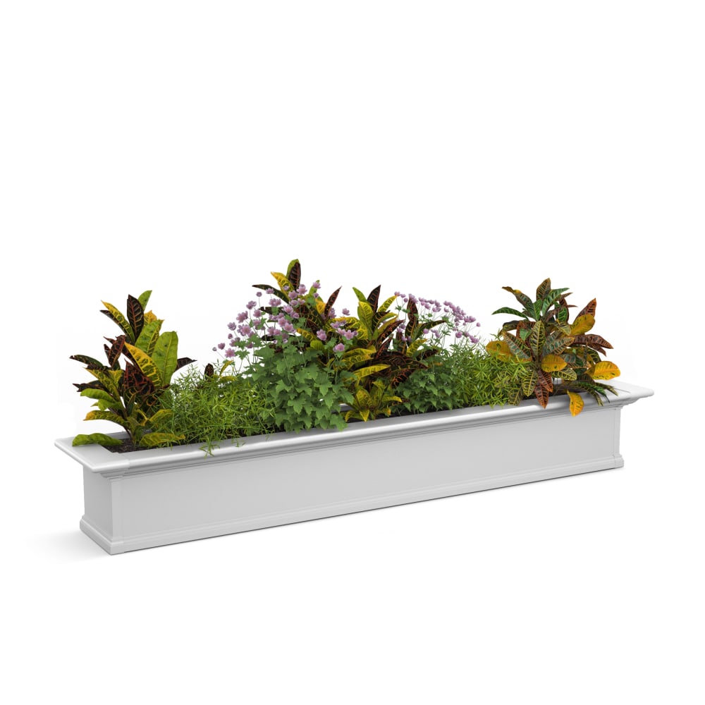 Mayne Yorkshire Window Box Planter, 6ft, White MPN:4826-W