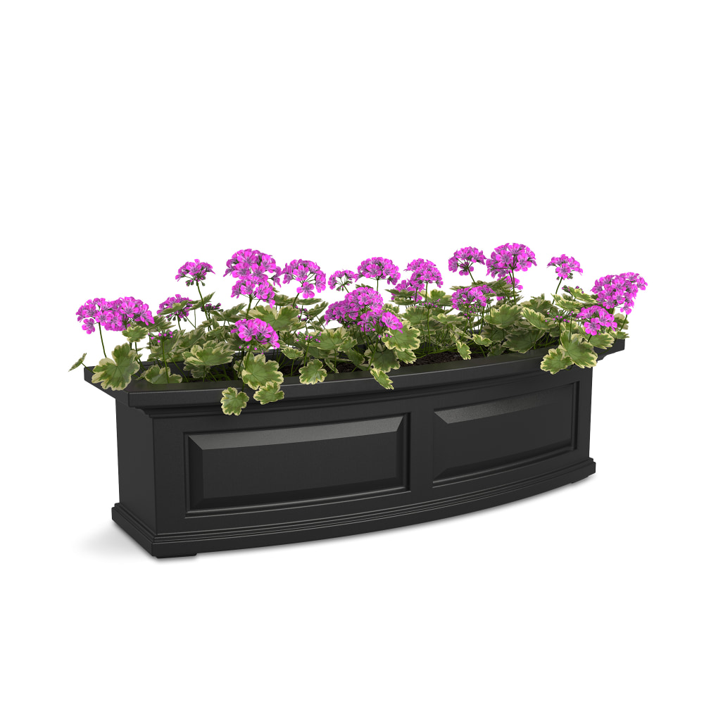 Mayne Nantucket Window Box Planter, 3ft, Black MPN:4830-B