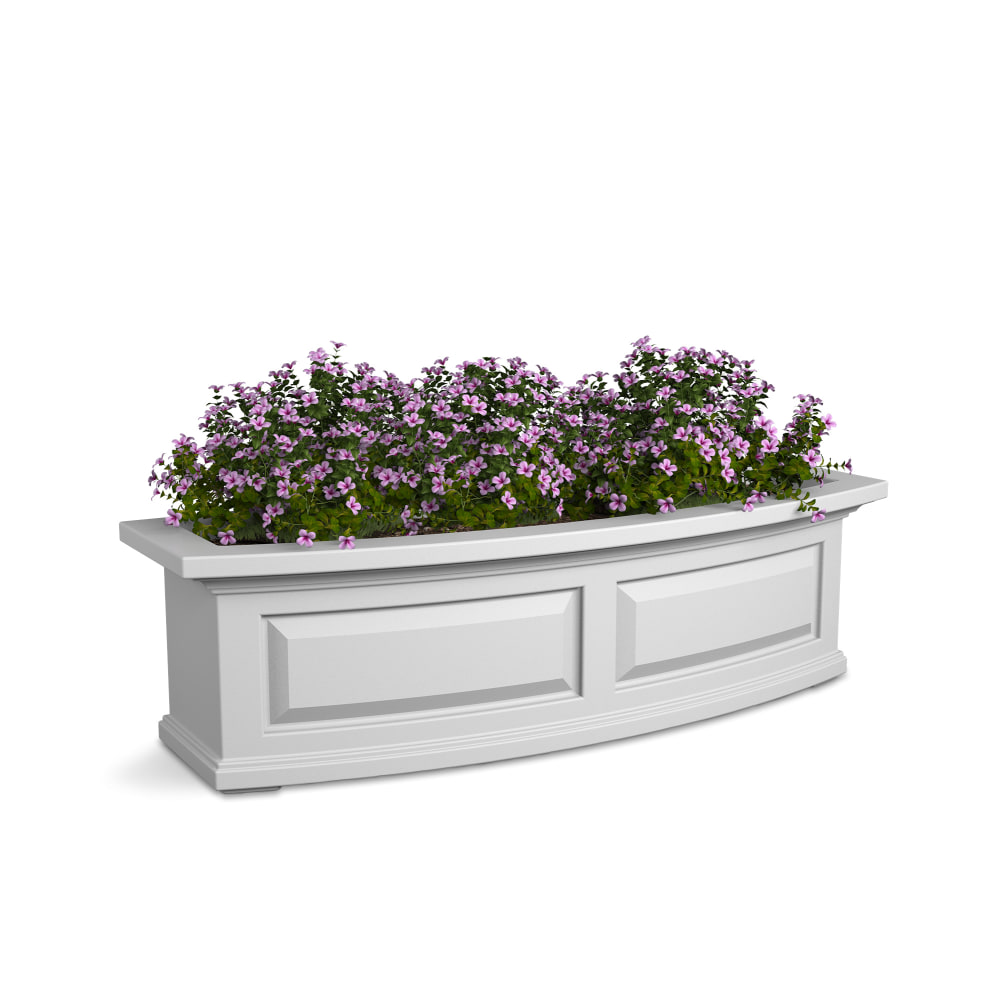 Mayne Nantucket Window Box Planter, 3ft, White MPN:4830-W